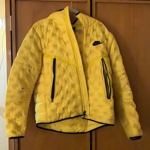 Yellow Nike puffer jacket